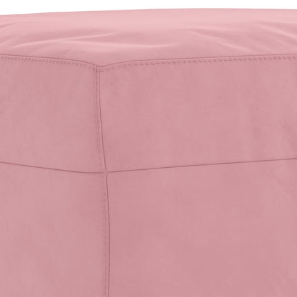 Soffgrupp 3 delar rosa sammet