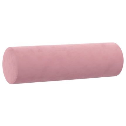 Soffgrupp med kuddar 2 delar rosa sammet