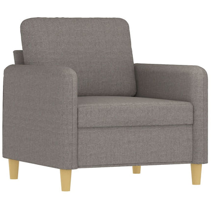 Soffgrupp med kuddar 3 delar taupe tyg