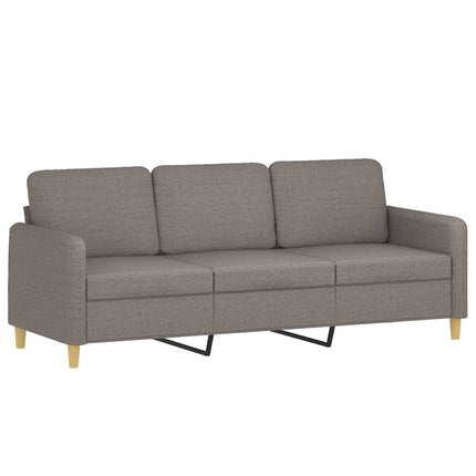 Soffgrupp med kuddar 3 delar taupe tyg