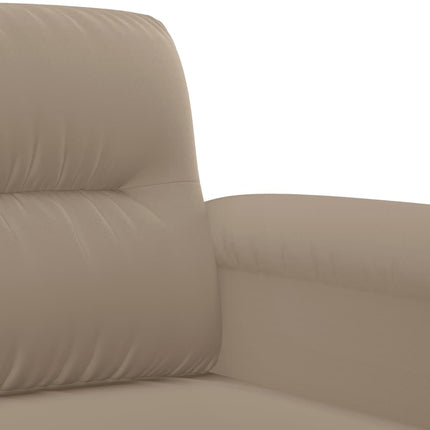 Soffgrupp med kuddar 3 delar taupe mikrofibertyg