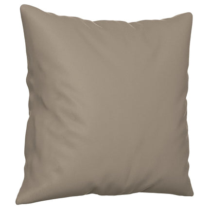 Soffgrupp med kuddar 3 delar Taupe mikrofibertyg