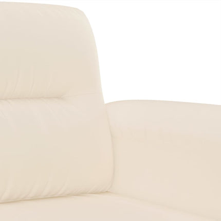 Soffgrupp med kuddar 3 delar Beige mikrofibertyg