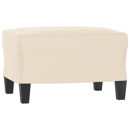 Soffgrupp med kuddar 3 delar beige mikrofibertyg