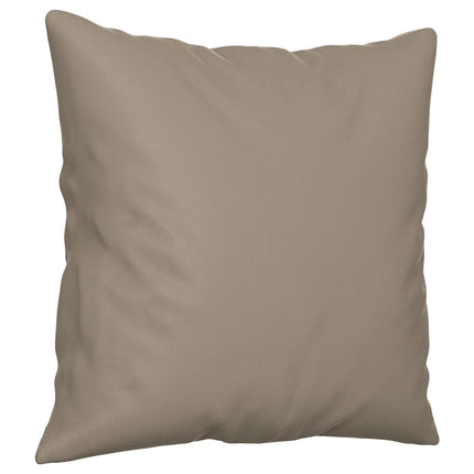 Soffgrupp med kuddar 2 delar Taupe mikrofibertyg