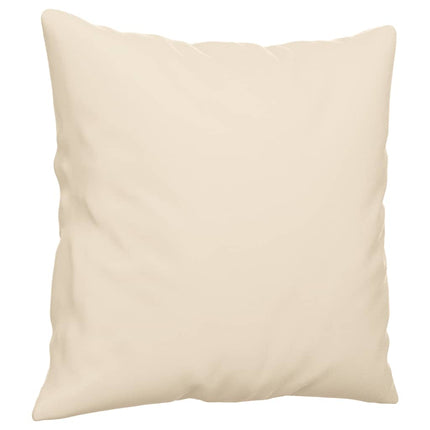 Soffgrupp med kuddar 2 delar Beige mikrofibertyg
