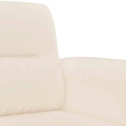 Soffgrupp med kuddar 3 delar Beige mikrofibertyg