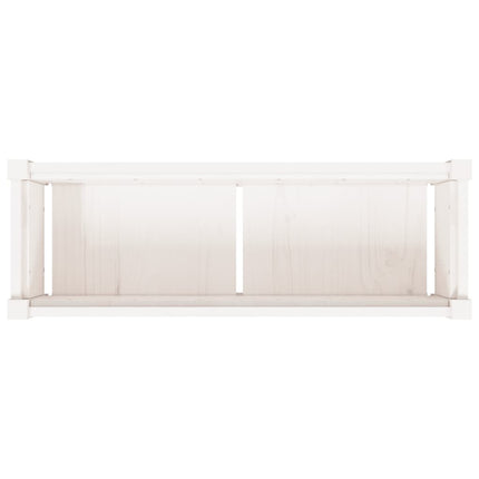 Odlingslåda 90x31x31 cm vit massiv furu