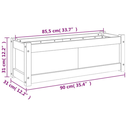 Odlingslåda 90x31x31 cm impregnerat furu