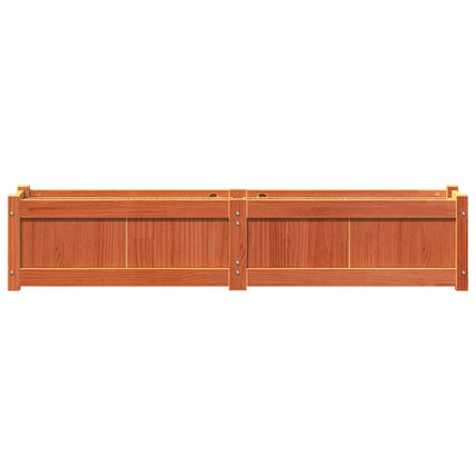 Odlingslåda vaxbrun 150x31x31 cm massiv furu