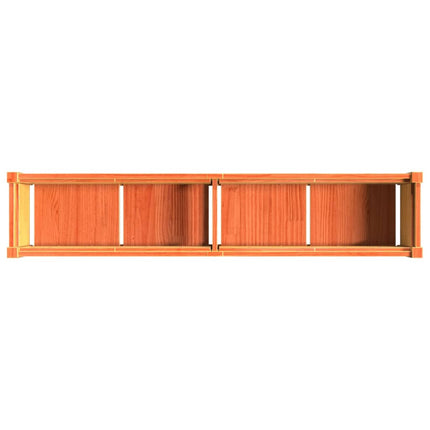 Odlingslåda vaxbrun 150x31x31 cm massiv furu