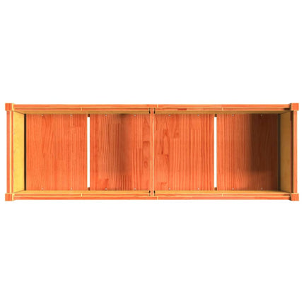 Odlingslåda vaxbrun 150x50x70 cm massiv furu