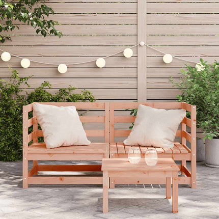 Trädgårdssoffa hörn 2 st 70x70x67 cm massivt douglas