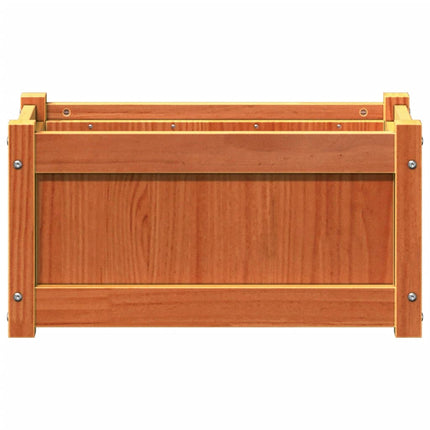 Odlingslåda vaxbrun 60x31x31 cm massiv furu