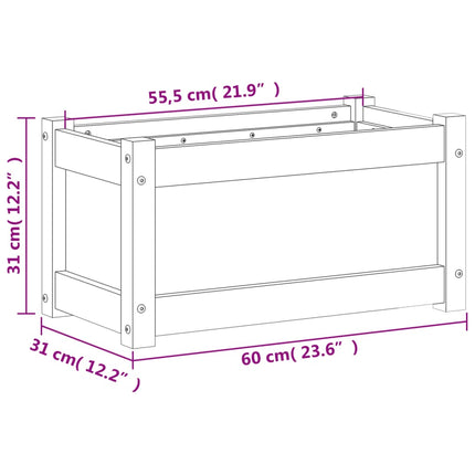 Odlingslåda 60x31x31 cm impregnerat furu