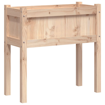 Odlingslåda med ben 70x31x70 cm massiv furu