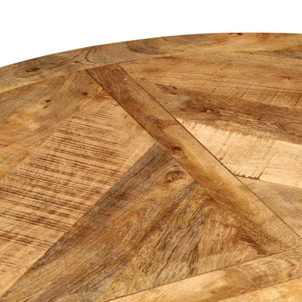 Matbord Ø110x75 cm massivt grovt mangoträ