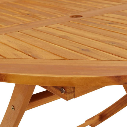 Matgrupp för trädgården 5 delar massivt akaciaträ