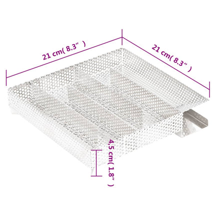 Kallröksgenerator 5-kammare 21 cm rostfritt stål
