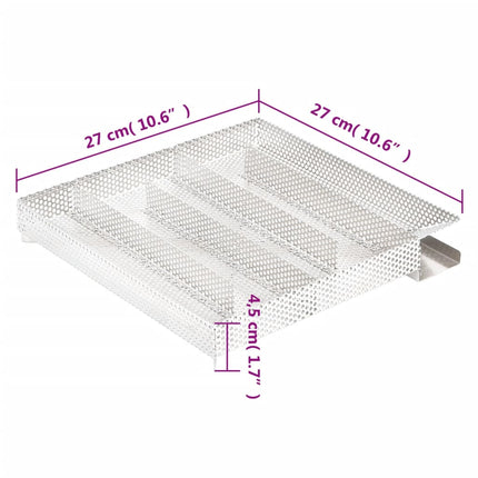 Kallröksgenerator 5-kammare 27 cm rostfritt stål