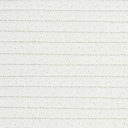 Förvaringskorg brun och vit Ø40x35 cm bomull