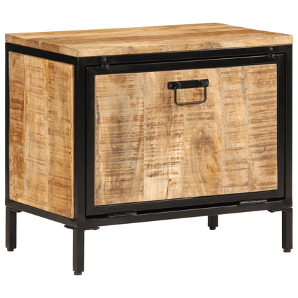 Skoskåp 60x35x53 cm massivt grovt mangoträ