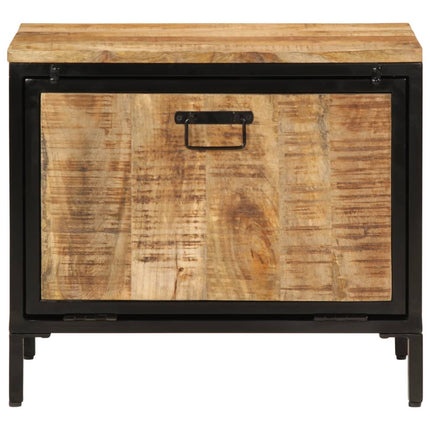 Skoskåp 60x35x53 cm massivt grovt mangoträ