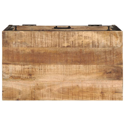 Skoskåp 60x35x53 cm massivt grovt mangoträ