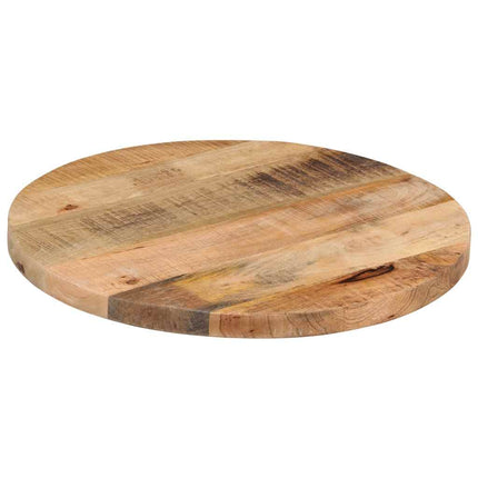 Bordsskiva Ø 40x2,5 cm rund massivt grovt mangoträ