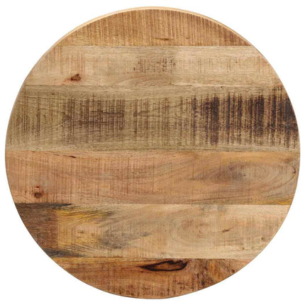 Bordsskiva Ø 50x3,8 cm rund massivt grovt mangoträ