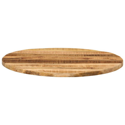 Bordsskiva Ø 80x3,8 cm rund massivt grovt mangoträ