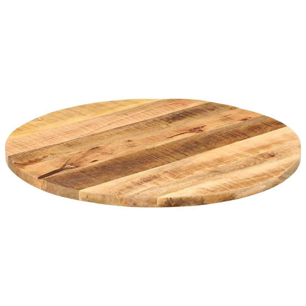 Bordsskiva Ø 90x3,8 cm rund massivt grovt mangoträ