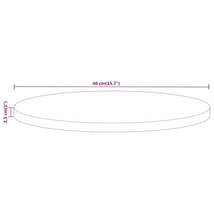 Bordsskiva Ø 40x2,5 cm rund massivt mangoträ