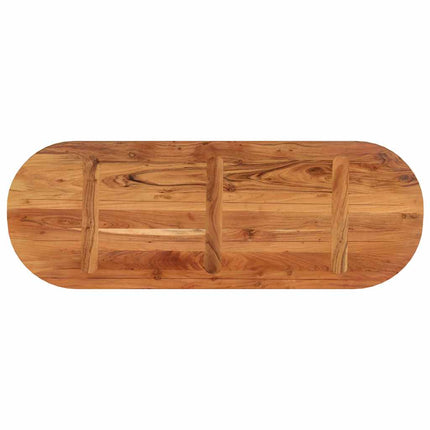 Bordsskiva 140x50x2,5 cm oval massivt akaciaträ