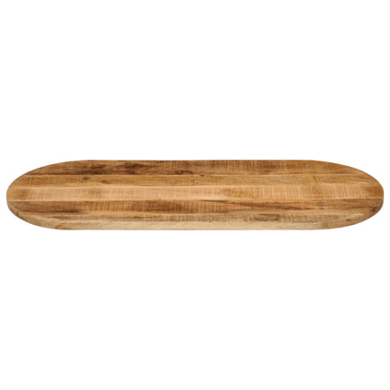 Bordsskiva 110x40x2,5 cm oval massivt grovt mangoträ