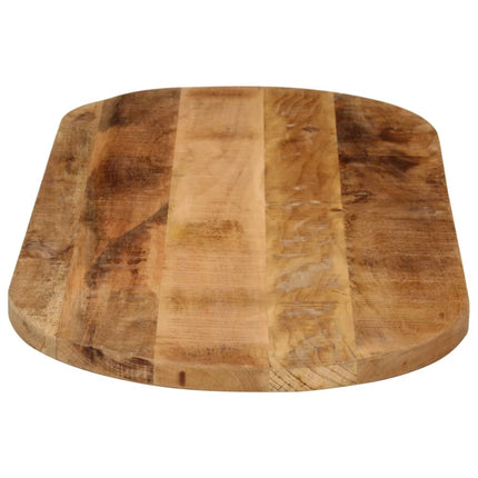 Bordsskiva 110x40x2,5 cm oval massivt grovt mangoträ