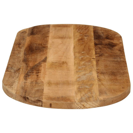 Bordsskiva 140x60x3,8 cm oval massivt grovt mangoträ