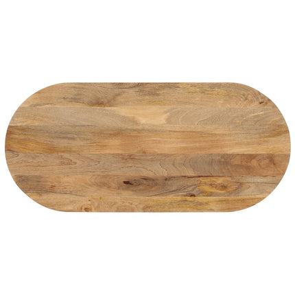 Bordsskiva 100x40x2,5 cm oval massivt mangoträ
