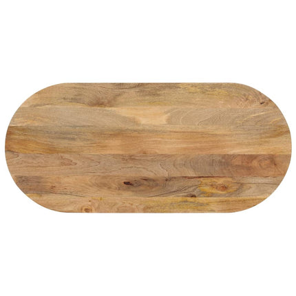 Bordsskiva 120x60x3,8 cm oval massivt mangoträ