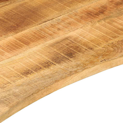 Skrivbordsskiva med kurva 120x50x2,5 cm massivt grovt mangoträ