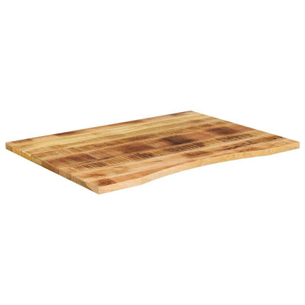Skrivbordsskiva med kurva 110x80x2,5 cm massivt grovt mangoträ