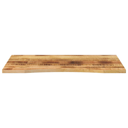 Skrivbordsskiva med kurva 110x80x2,5 cm massivt grovt mangoträ