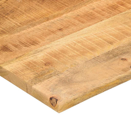 Skrivbordsskiva med kurva 110x80x2,5 cm massivt grovt mangoträ