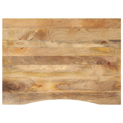 Skrivbordsskiva med kurva 110x80x2,5 cm massivt grovt mangoträ