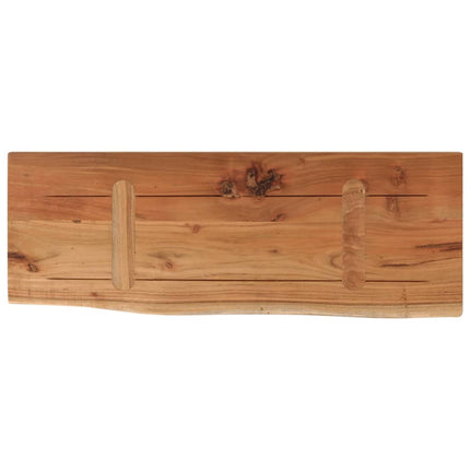 Vägghylla 50x20x2,5 cm rektangulär massiv akacia ojämn kant