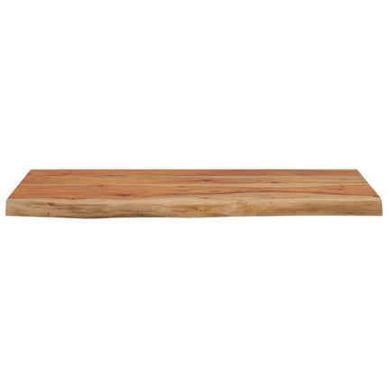 Vägghylla 60x30x2,5 cm rektangulär massiv akacia ojämn kant