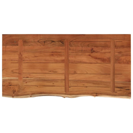 Bänkskiva för badrum 120x60x2,5 cm rektangulär massiv akacia