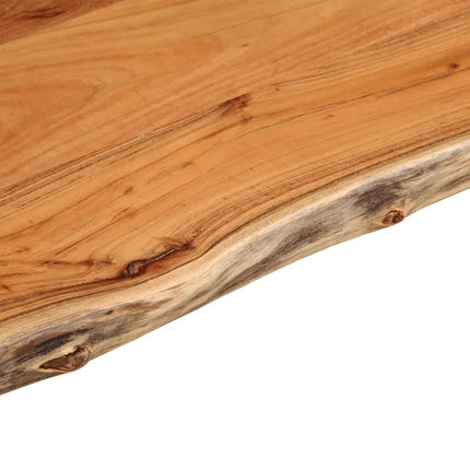 Bänkskiva för badrum 120x60x2,5 cm rektangulär massiv akacia