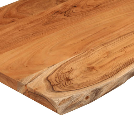 Bänkskiva för badrum 90x60x3,8 cm rektangulär massiv akacia