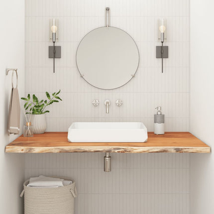Bänkskiva för badrum 90x60x3,8 cm rektangulär massiv akacia